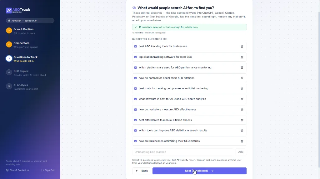 Onboarding Questions
