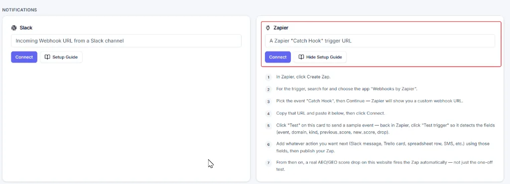 AEOTrack Zapier Integration