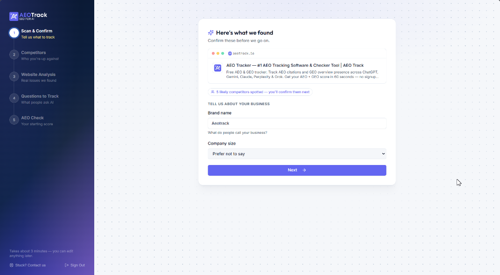Onboarding Scan