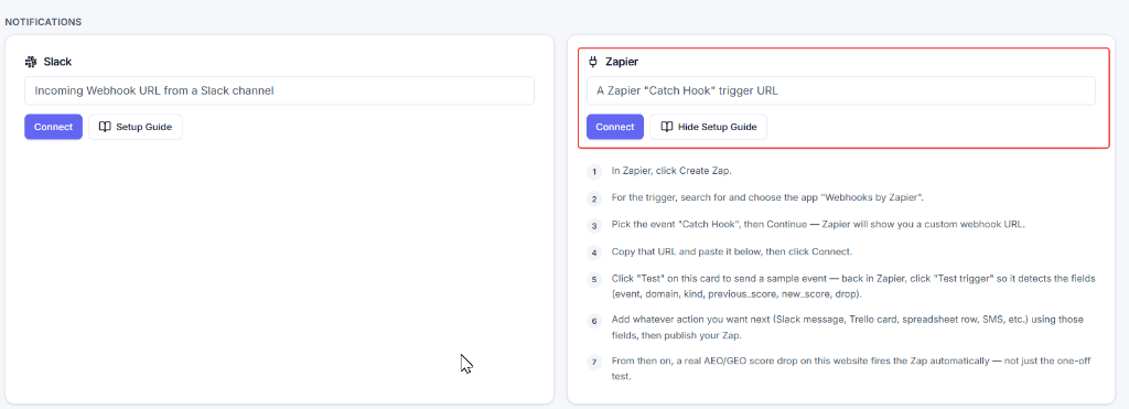 AEOTrack Zapier Integration
